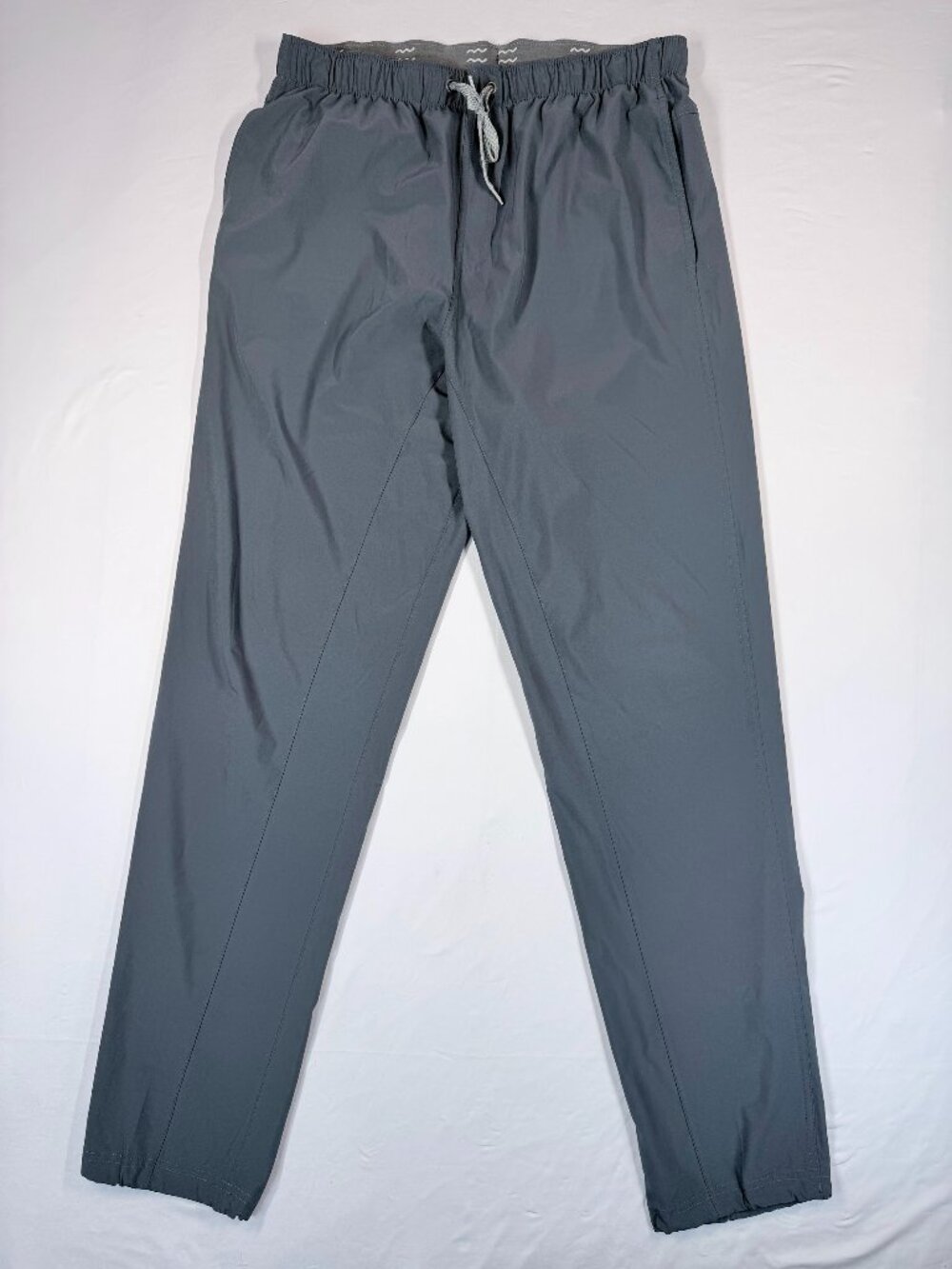 Free Fly Men's Gray Jogger Pants Size M Drawstring Elastic Waist Athletic Casual